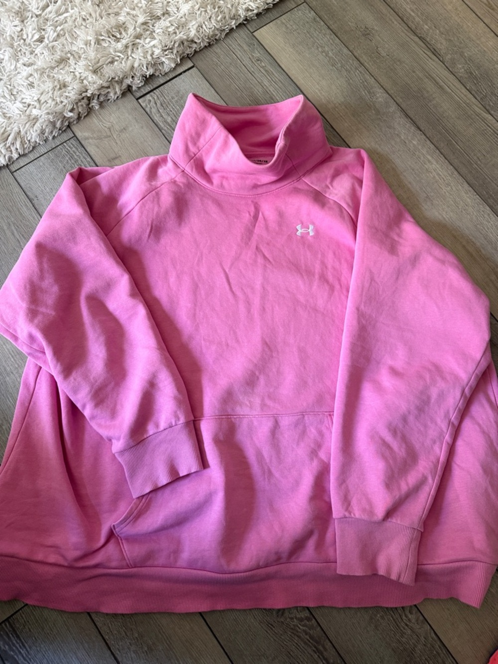Under Armour Pink Cowl Neck Pullover Sweatshirt